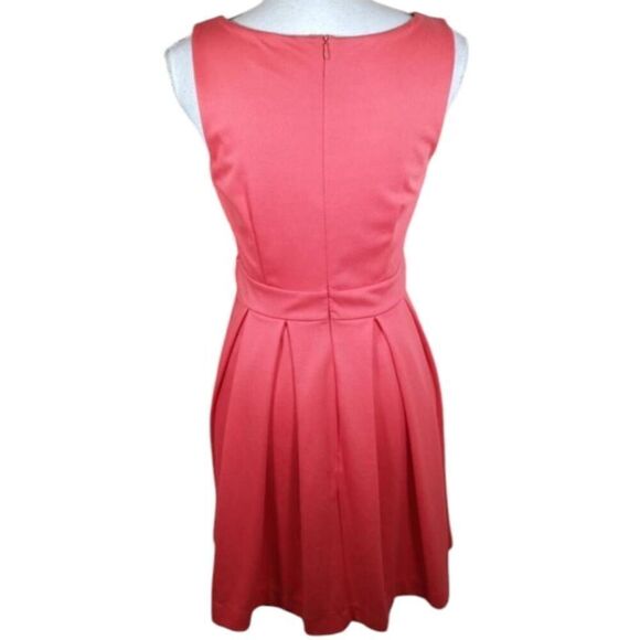 ELLE CORAL ORANGE DRESS SZ.2 EUC - Picture 4 of 6
